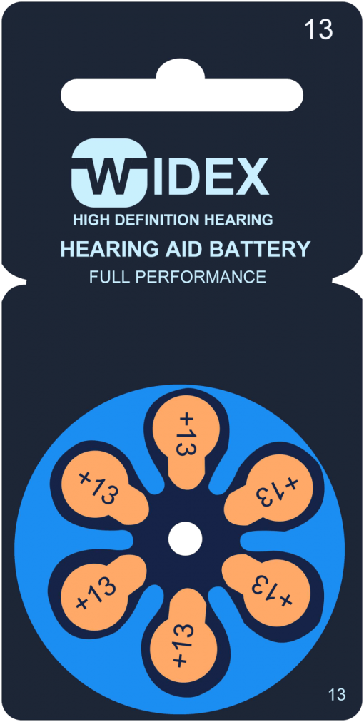 Widex 13 Hörgerätebatterien