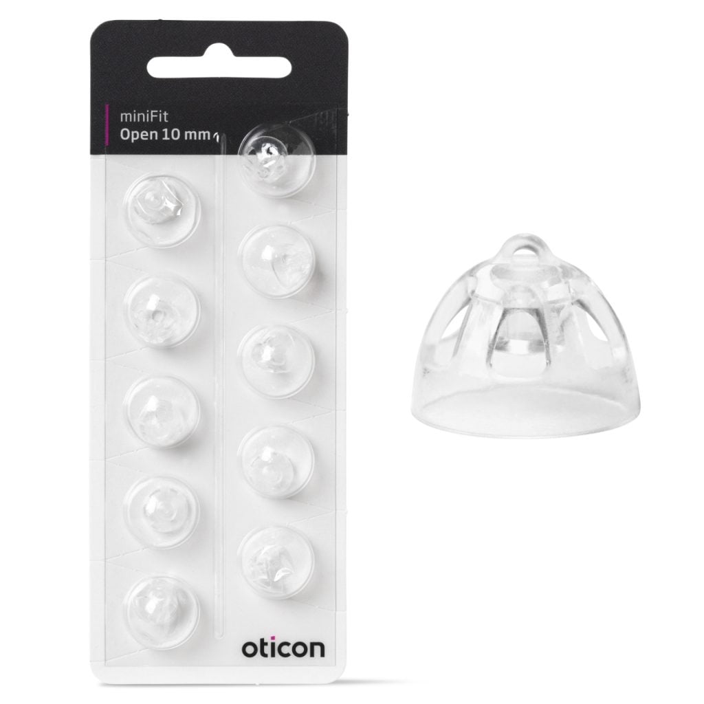 Lot De 10 Dômes (embouts) Pour Appareils Auditifs Oticon MiniFit - Transparents - Neuf